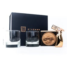 Load image into Gallery viewer, Whiskey barrel wood smoked cocktail gift set